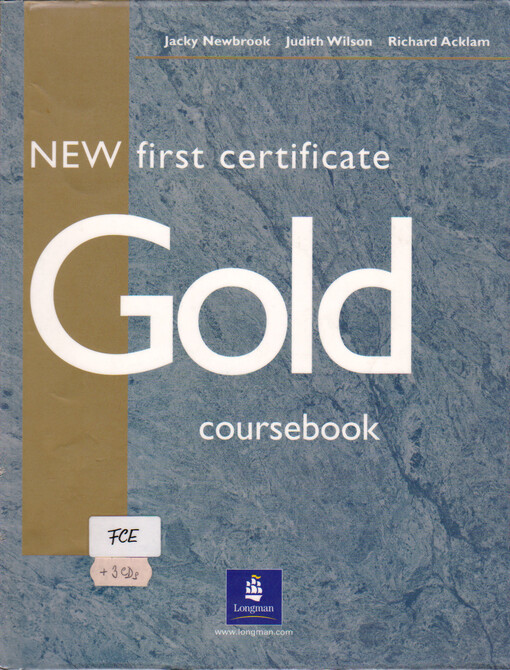 New first certificate gold. Coursebook