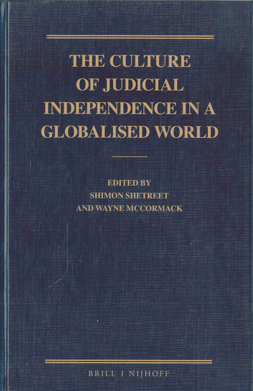 The culture of judicial independence in a globalised world