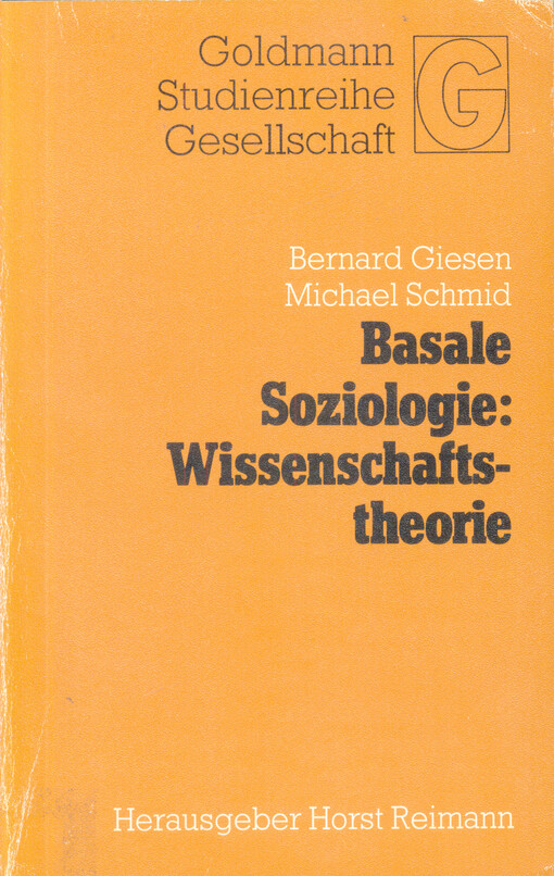 Basale soziologie : Wissenschaftstheorie