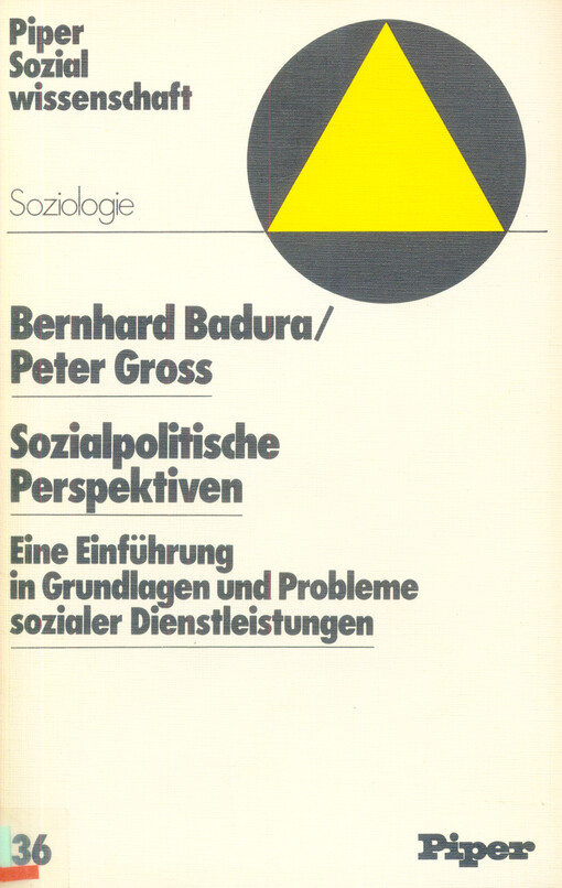 Sozialpolitische Perspektiven : eine Einführung in Grundlagen und Probleme sozialer Diensleistungen