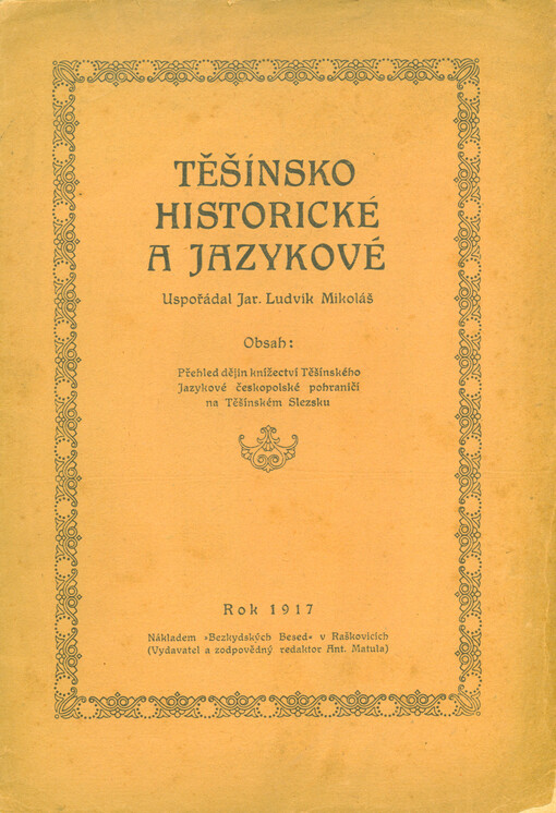 Těšínsko historické a jazykové