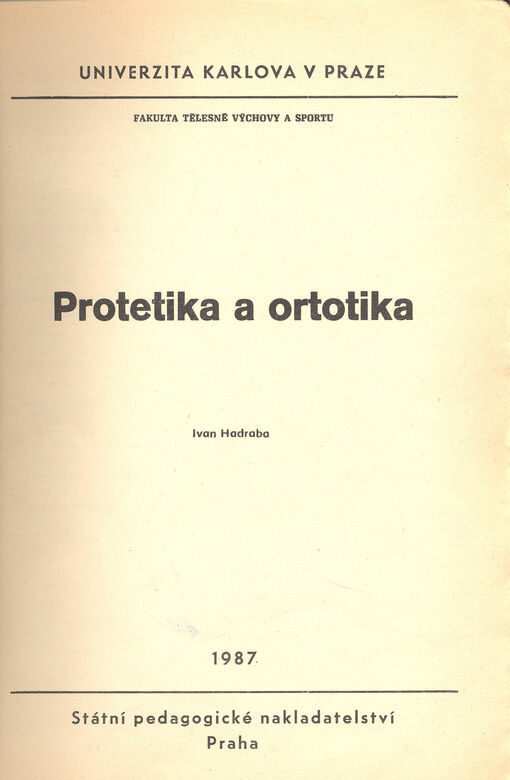 Protetika a ortotika