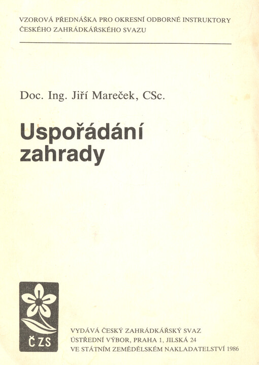 Uspořádání zahrady