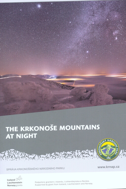 The Krkonoše Mountains at night