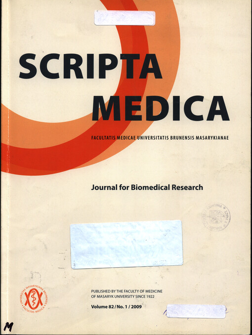 Scripta medica Facultatis medicae Universitatis Brunensis Masarykianae =Spisy lékařské fakulty Masarykovy Univerzity v Brně