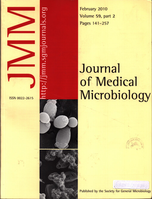 Journal of medical microbiology : a journal of the Pathological Society of Great Britain and Ireland