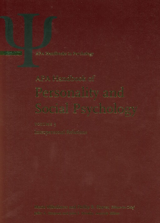 APA handbook of personality and social psychology.