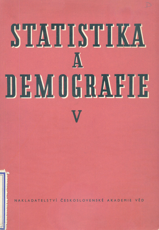 Statistika a demografie ...