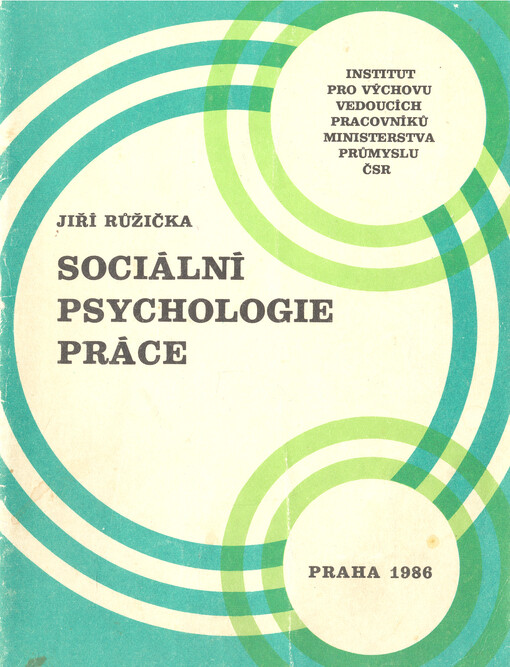 Sociální psychologie práce