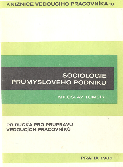 Sociologie průmyslového podniku