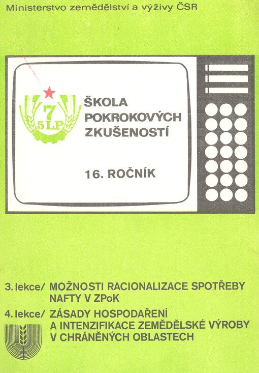 Možnosti racionalizace spotřeby nafty v zemědělsko-potravinářském komplexu