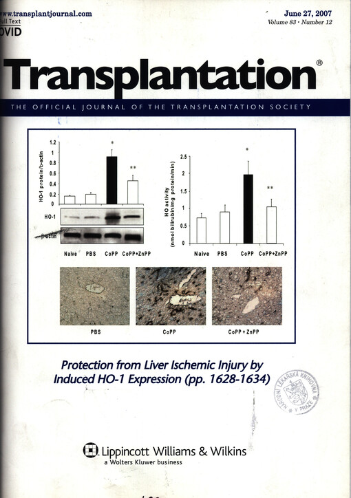Transplantation : the official journal of the Transplantation Society