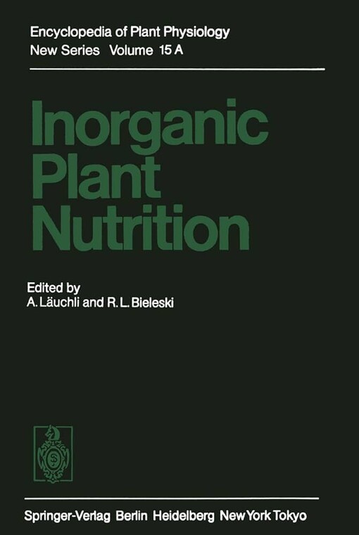 Inorganic plant nutrition/
