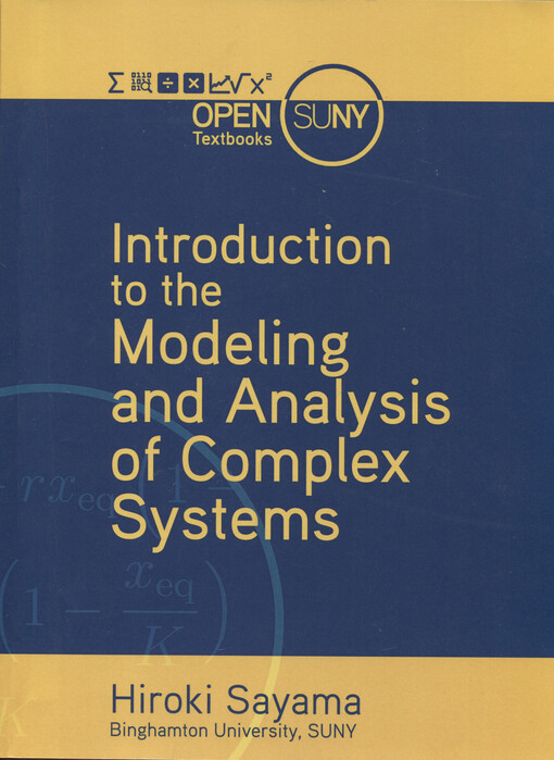 Introduction to the modeling and analysis of complex systems