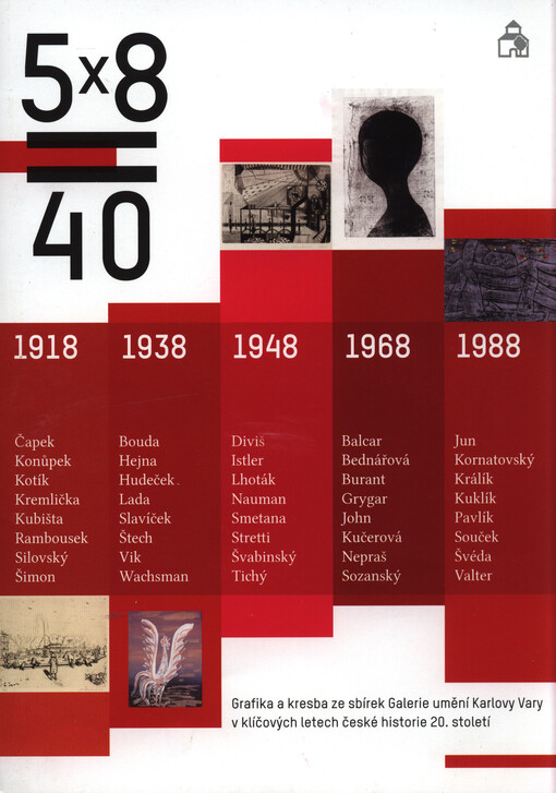 5 x 8 = 40 : grafika a kresba ze sbírek Galerie umění Karlovy Vary v klíčových letech české historie 20. století