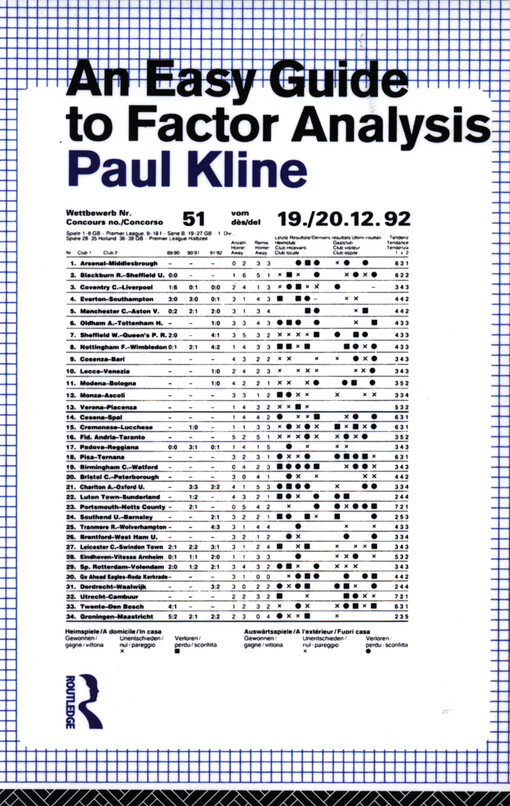 An easy guide to factor analysis