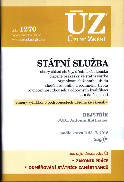ÚZ č. 1270 Státní služba