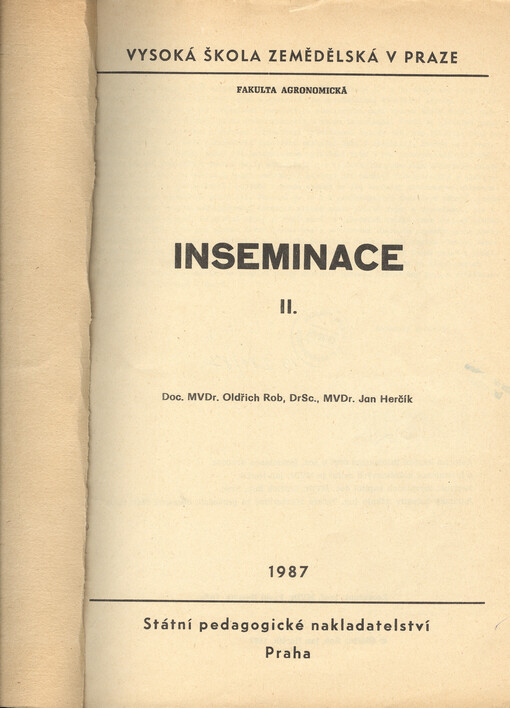 Inseminace. II.