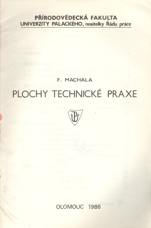 Plochy technické praxe