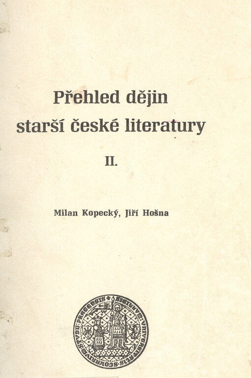 Přehled dějin starší české literatury