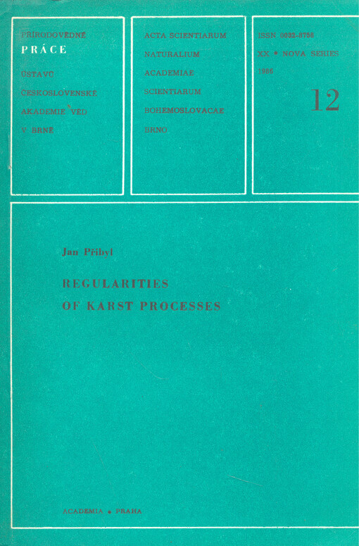 Regularities of karst processes :karst landscape