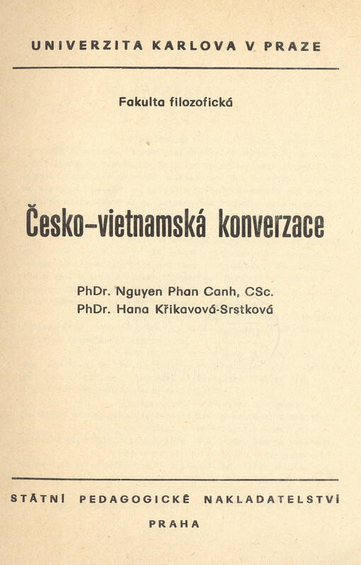 Česko-vietnamská konverzace