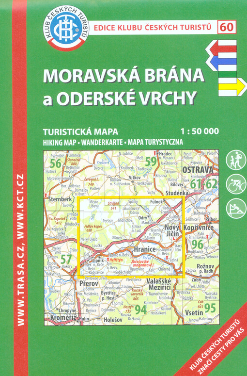 Moravská brána a Oderské vrchy : turistická mapa 1:50 000