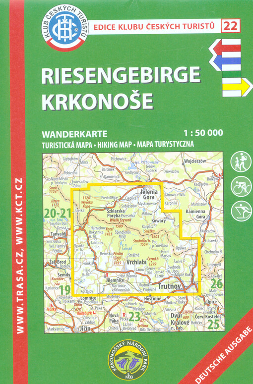 Riesengebirge = Krkonoše : Wanderkarte 1:50 000
