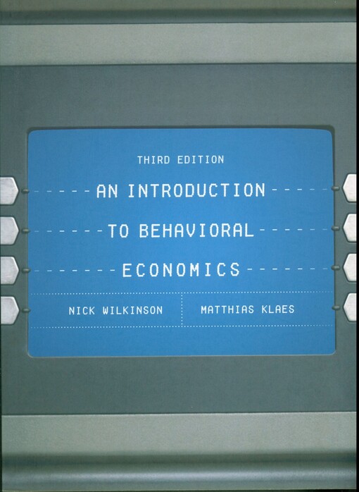 An introduction to behavioral economics