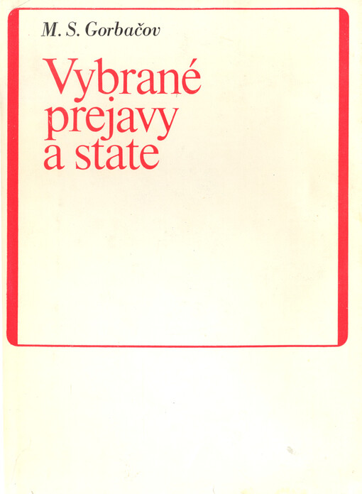 Vybrané prejavy a state