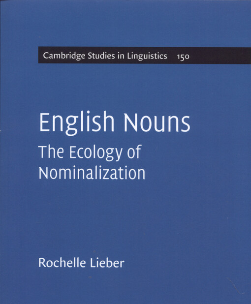 English nouns : the ecology of nominalization