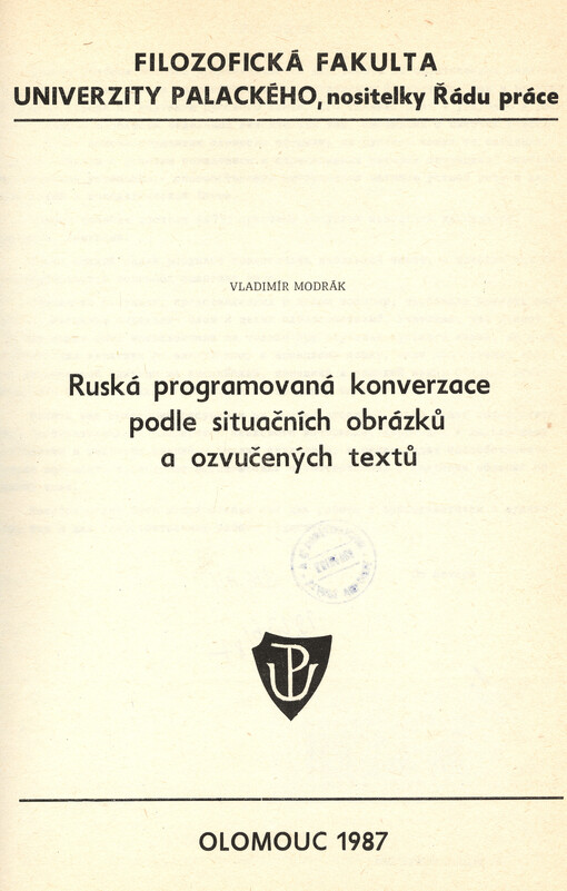 Ruská programovaná konverzace podle situačních obrázků a ozvučených textů