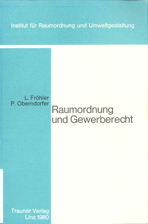 Raumordnung und Gewerberecht