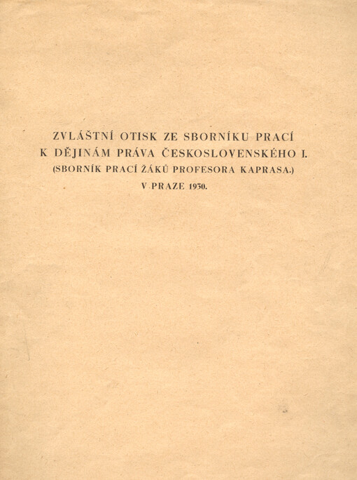 Spor pánů a rytířů o sedání v lavicích