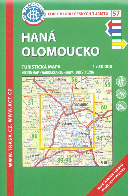 Haná, Olomoucko : turistická mapa 1:50 000