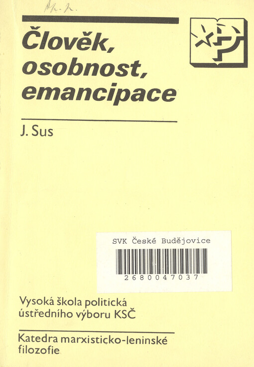 Člověk, osobnost, emancipace