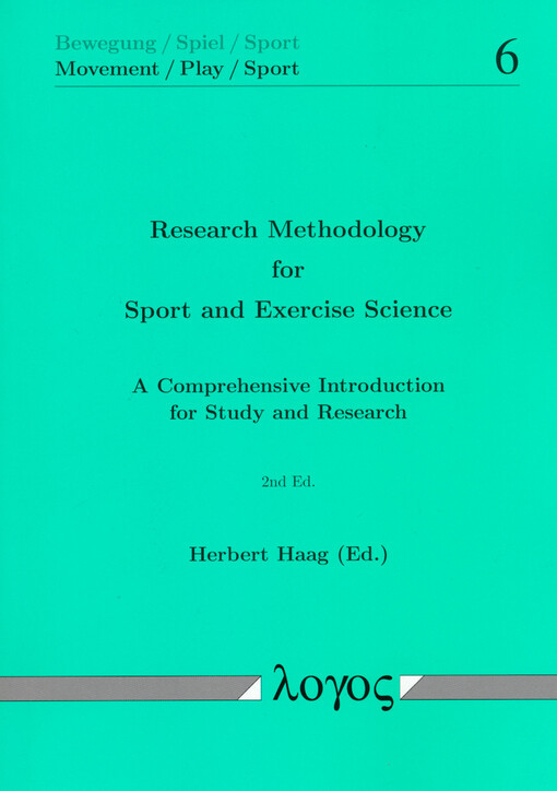 Research methodology for sport and exercise science :a comprehensive introduction for study and research