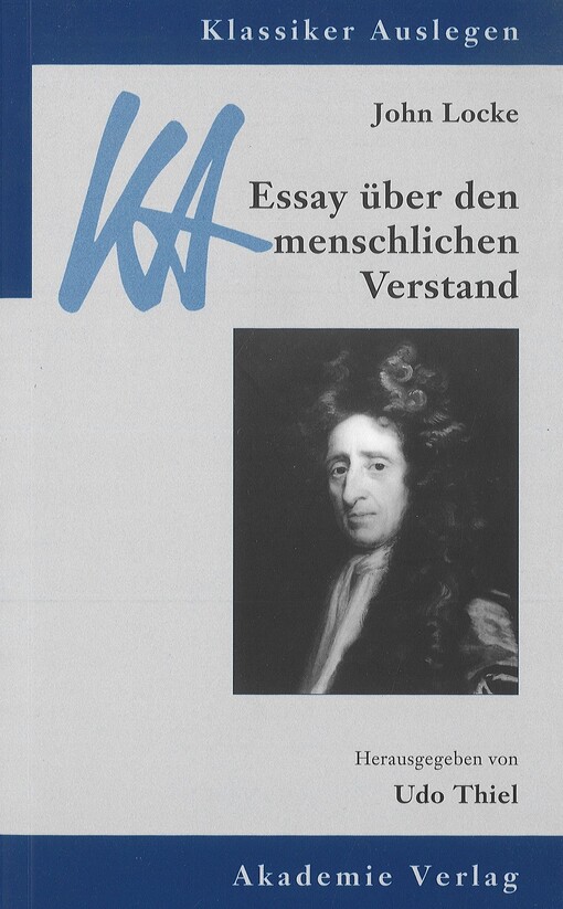 John Locke :Essay über den menschlichen Verstand