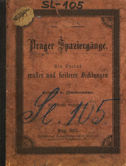Prager Spaziergänge: Ein Cyklus ernster und heiterer Dichtungen