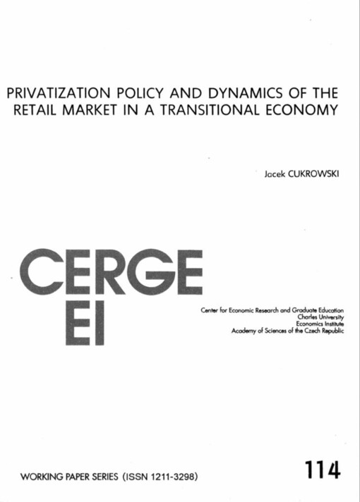 Privatization policy and dynamics of the retail market in a transitional economy
