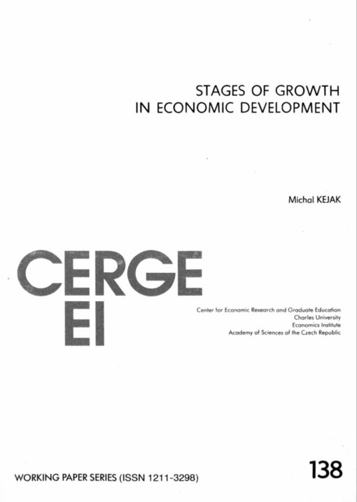 Stages of growth in economic development
