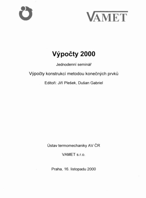 Výpočty konstrukcí metodou konečných prvků