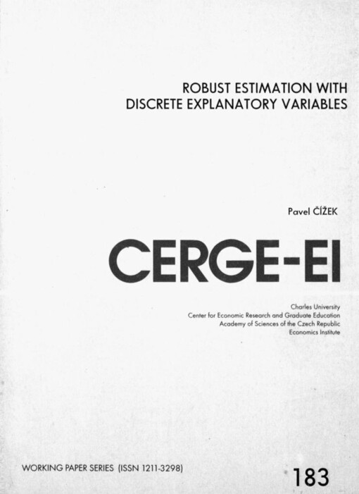 Robust estimation with discrete explanatory variables