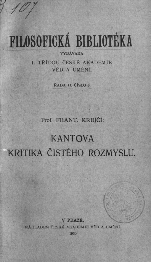 Kantova kritika čistého rozmyslu