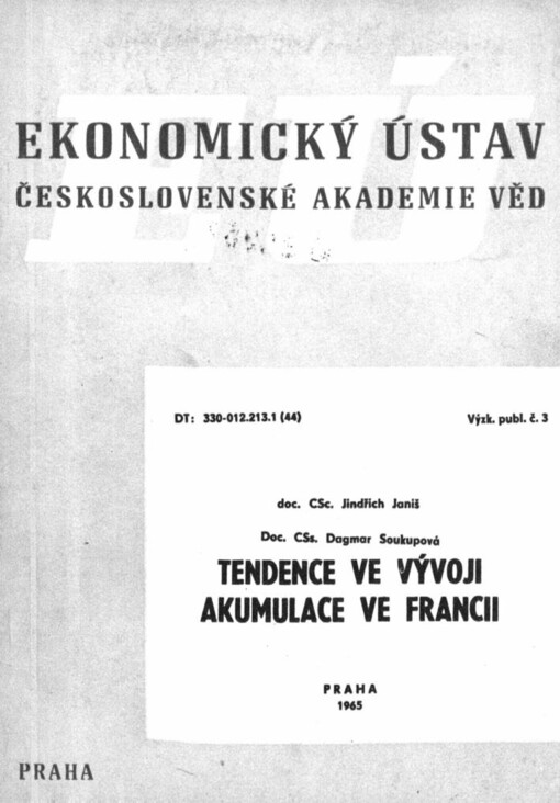 Tendence ve vývoji akumulace ve Francii