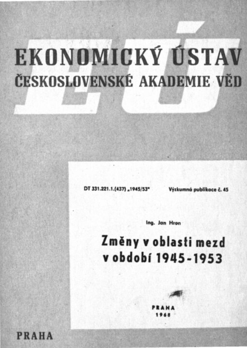 Změny v oblasti mezd v období 1945-1953