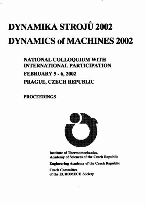 Dynamika strojů 2002: proceedings = Dynamics of machines 2002