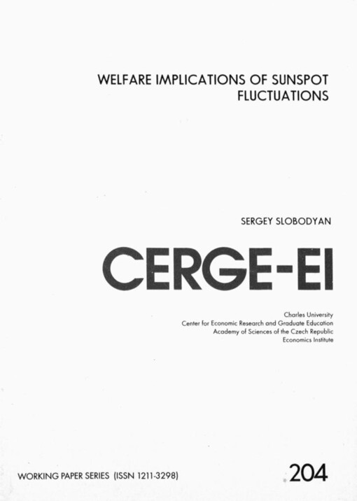 Welfare implications of sunspot fluctuations