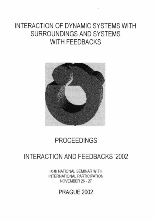 Interaction and feedbacks ´2002: proceedings - sborník referátů = Interakce a zpětné vazby ´2002