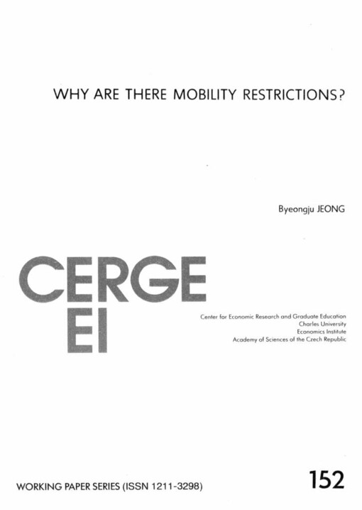 Why are there mobility restrictions?